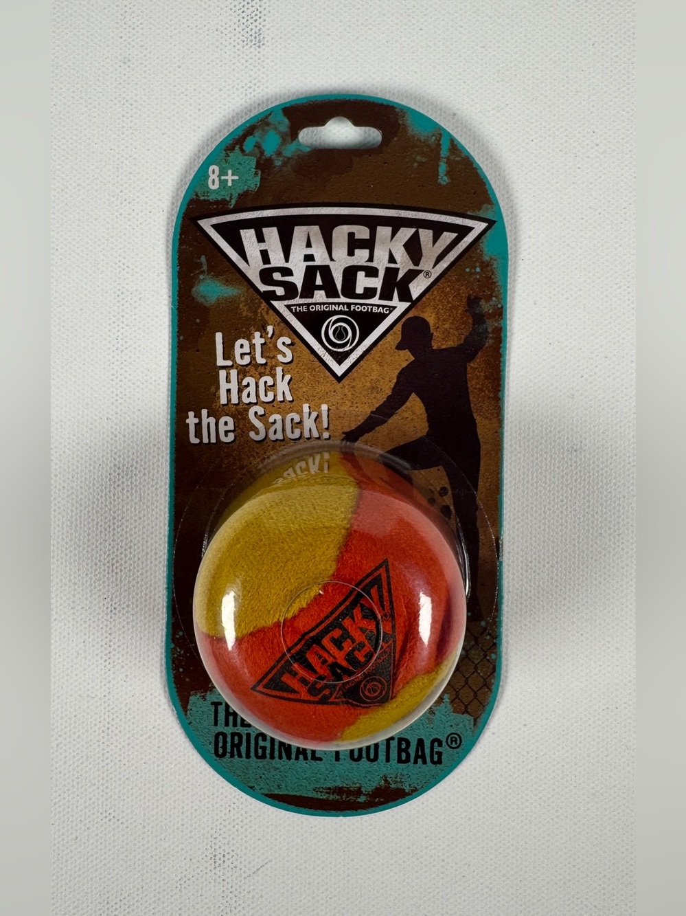 Hacky Sack - The Original Footbag In Yellow & Redish Orange Viral TikTok Soccer